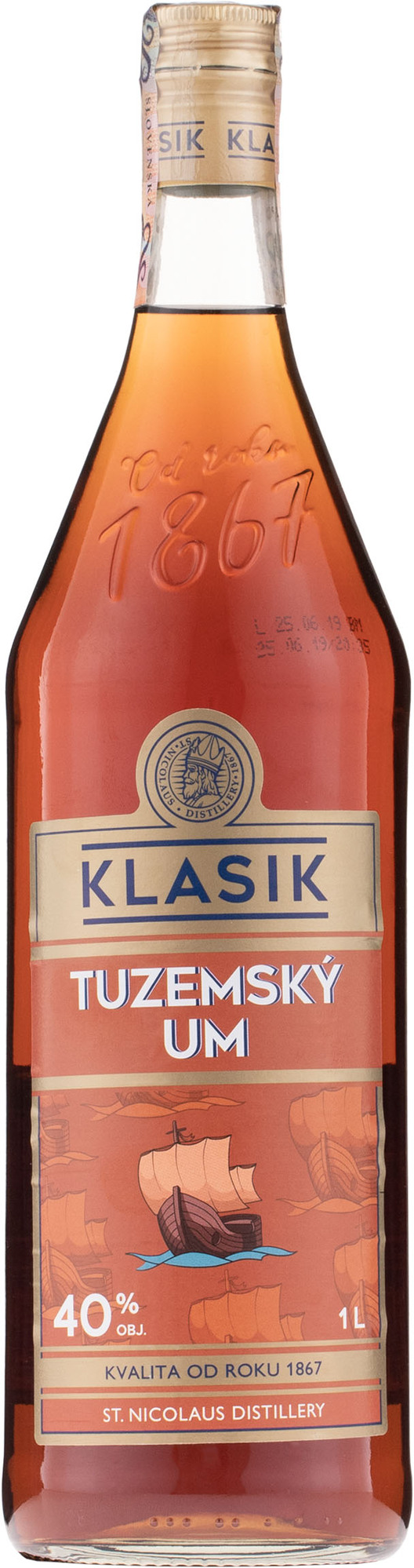 Nicolaus Tuzemský UM 1l 40% (čistá fľaša)