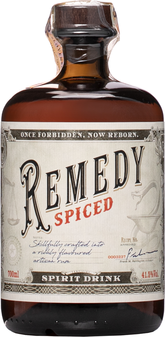 Remedy Spiced 41,5% 0,7l (čistá fľaša)