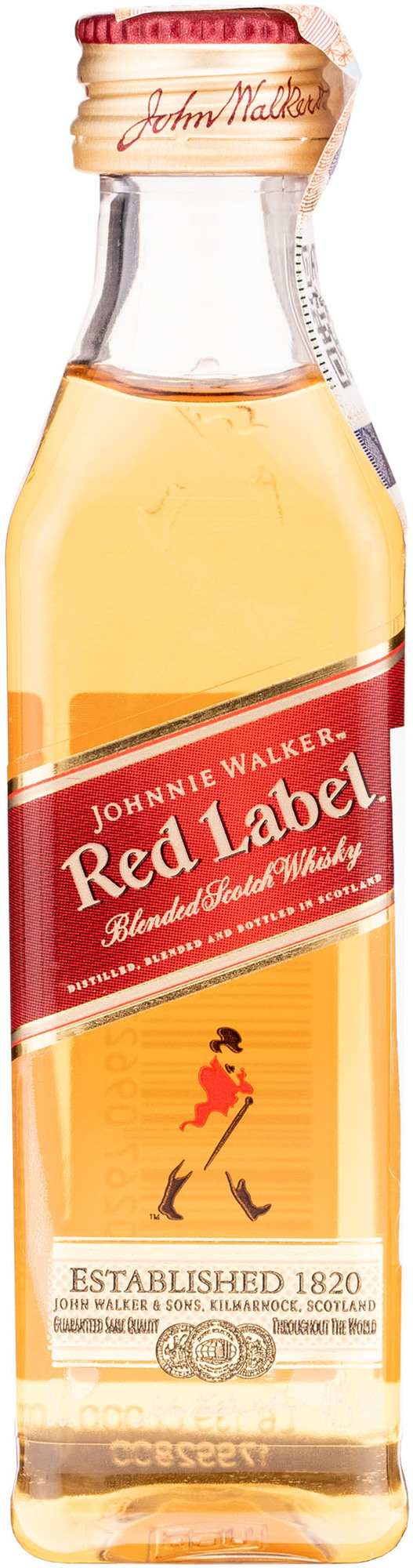 Johnnie Walker Red 5y 40% 0,05 l (holá láhev)