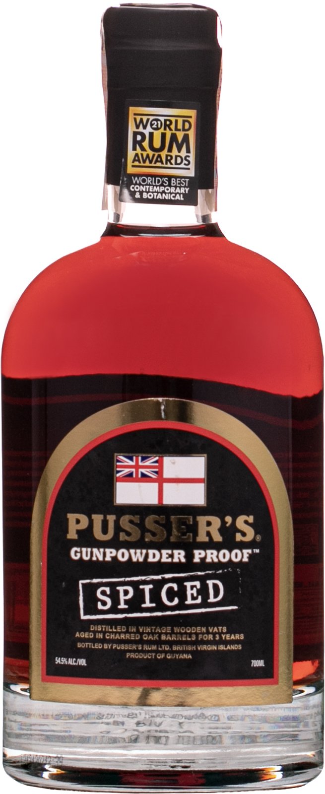 Pusser's Gunpowder Proof Spiced 54,5% 0,7l (čistá fľaša)