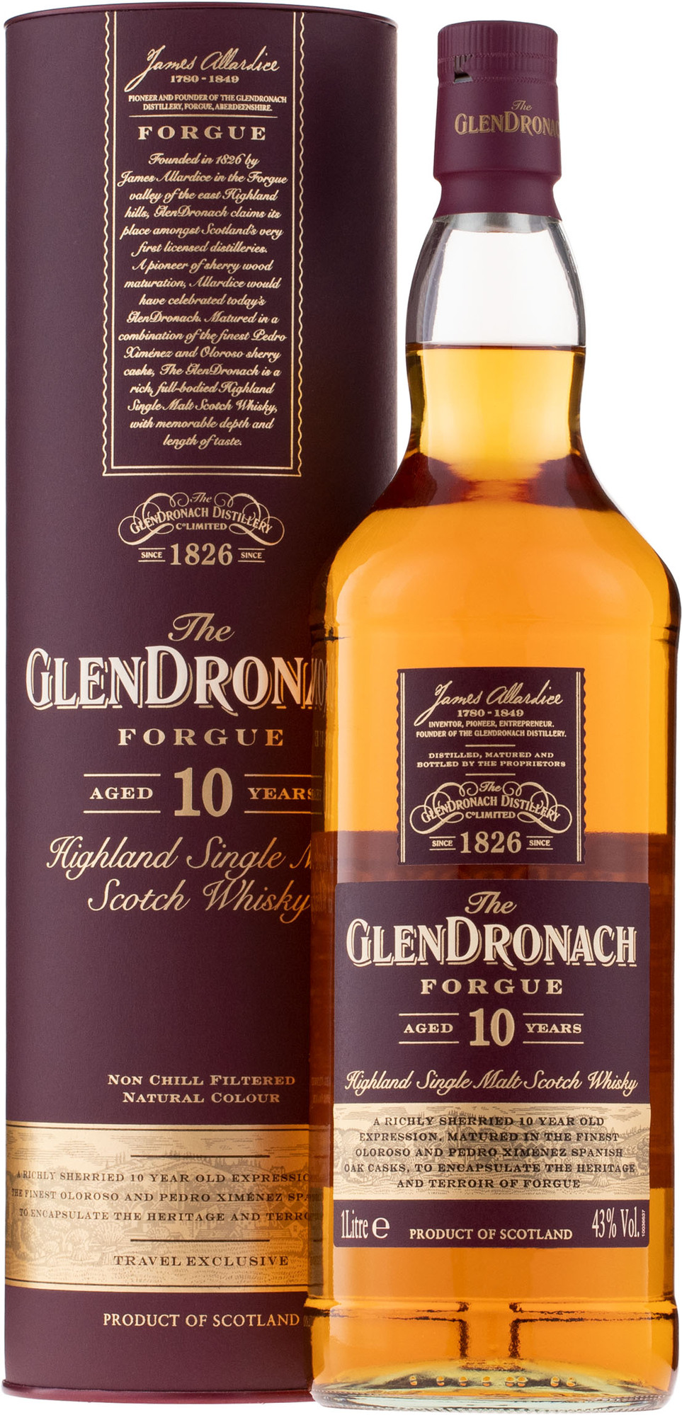 GlenDronach Forgue 10letá 1l 43%