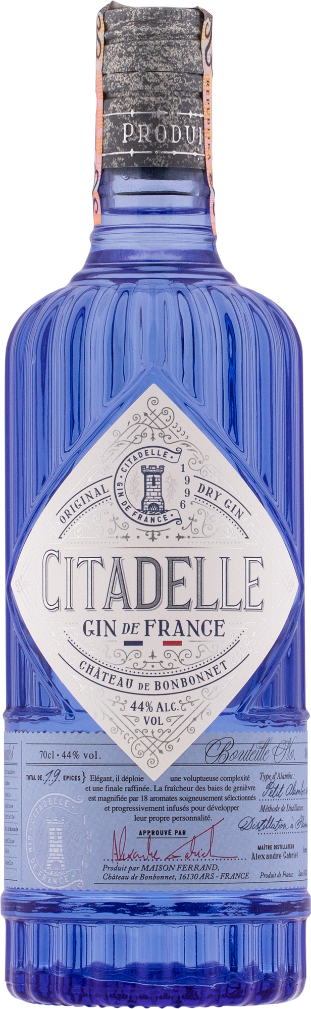 Citadelle Gin 44% 0,7l (čistá fľaša)