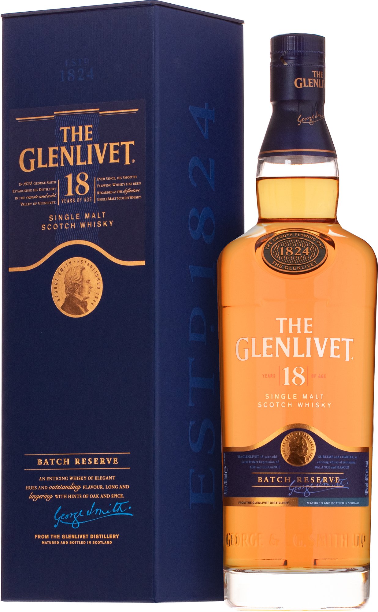 The Glenlivet 18 letá 40% 0,7l