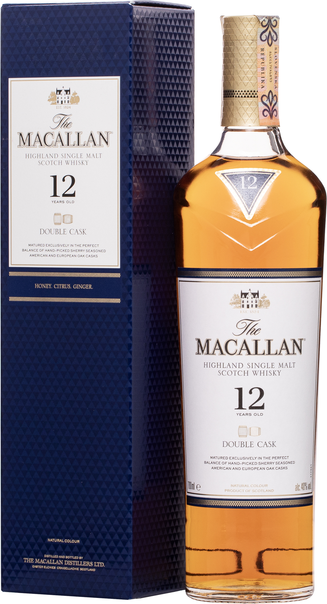 Macallan 12 letá Double Cask 40% 0,7l (dárkové balení kazeta)
