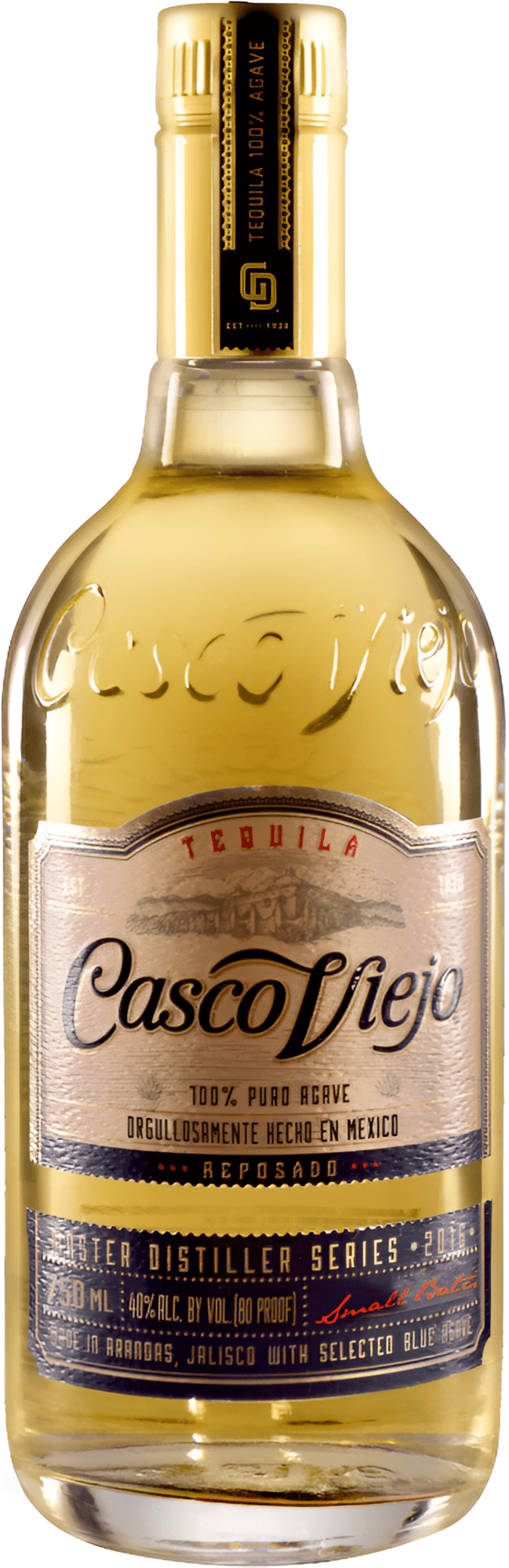 Casco Viejo Reposado Tequila 38% 0,7l (čistá fľaša)
