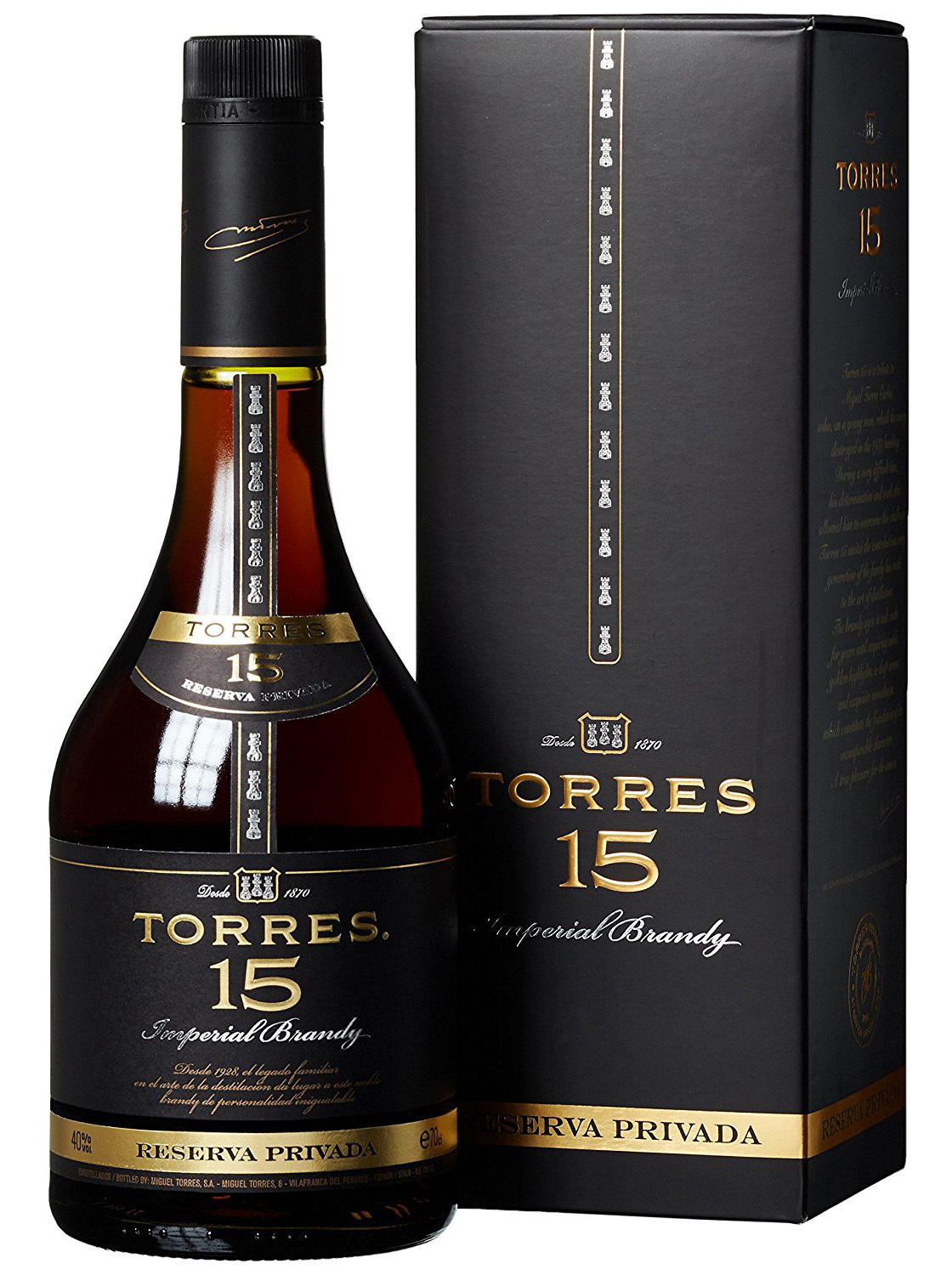 Obrázok Torres 15 Reserva Privada Imperial Brandy 40% 0,7l