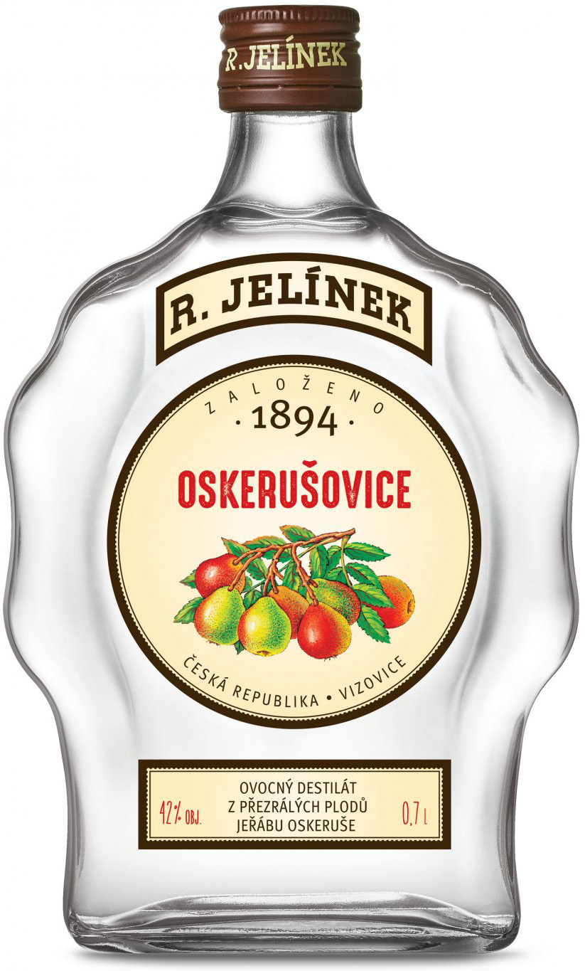 Rudolf Jelínek Oskorušovica 42% 0,7l (čistá fľaša)