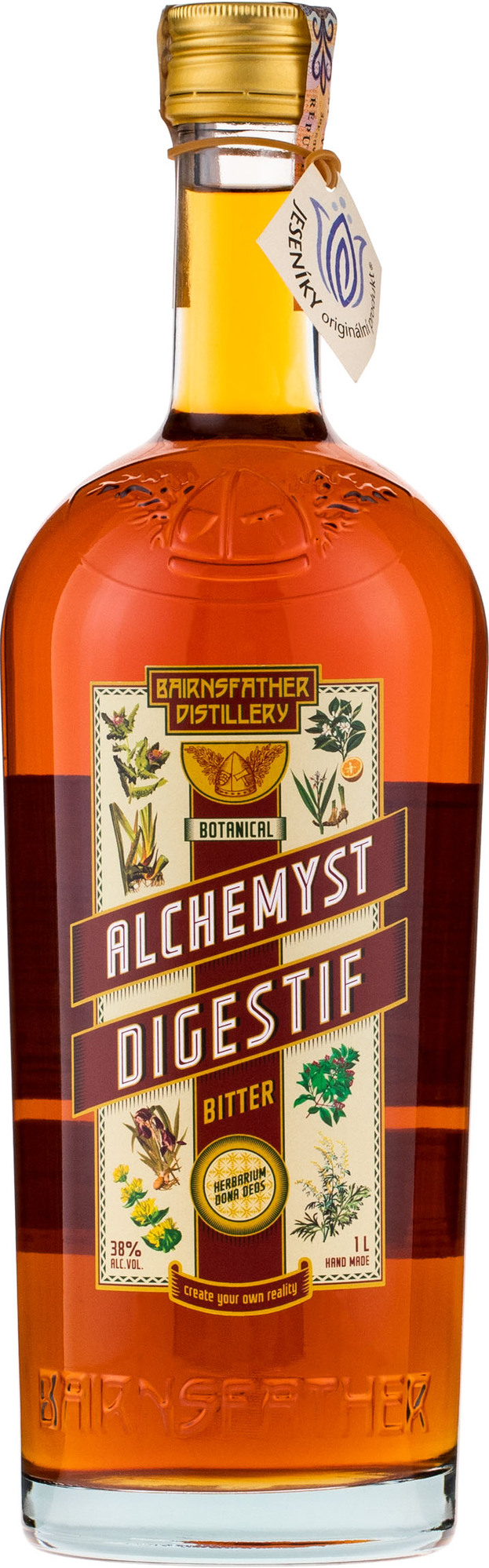 Bairnsfather Alchemyst Digestif 1l 38% (čistá fľaša)