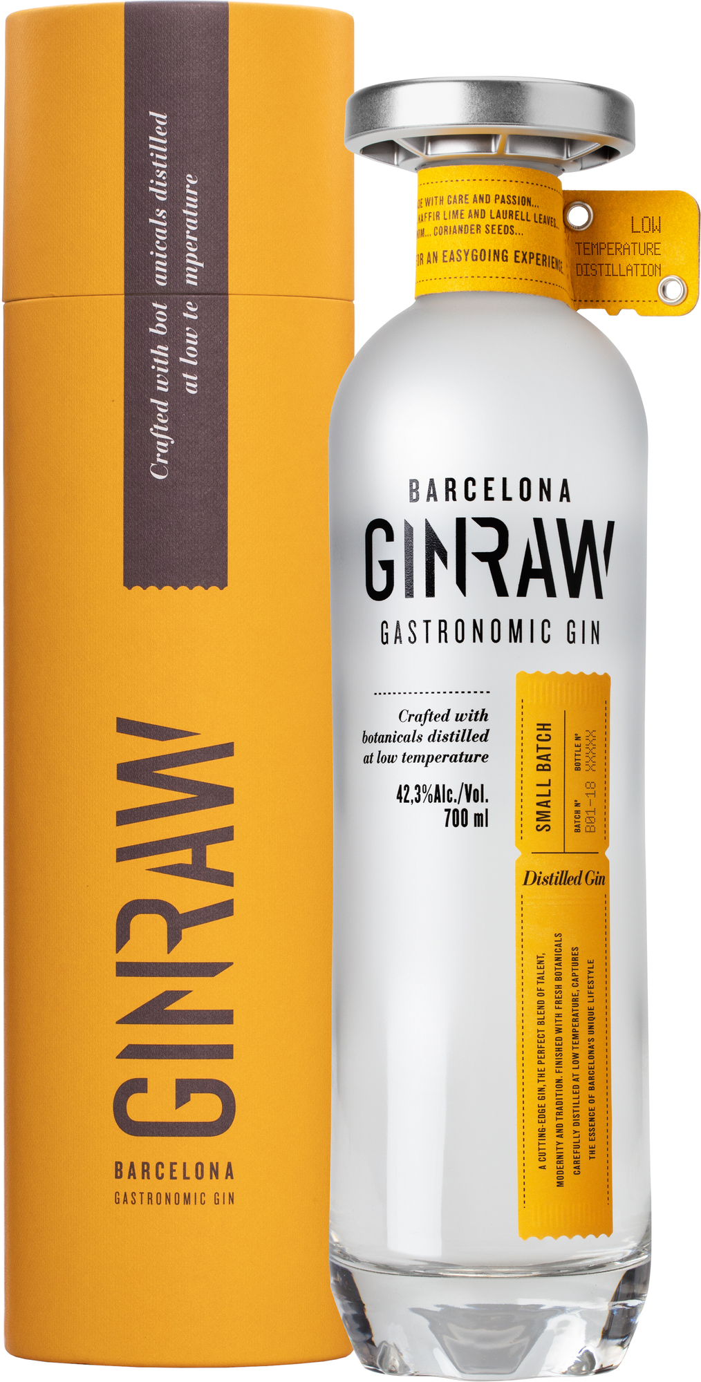 GinRaw Gastronomic Gin v tubě 42,3% 0,7l
