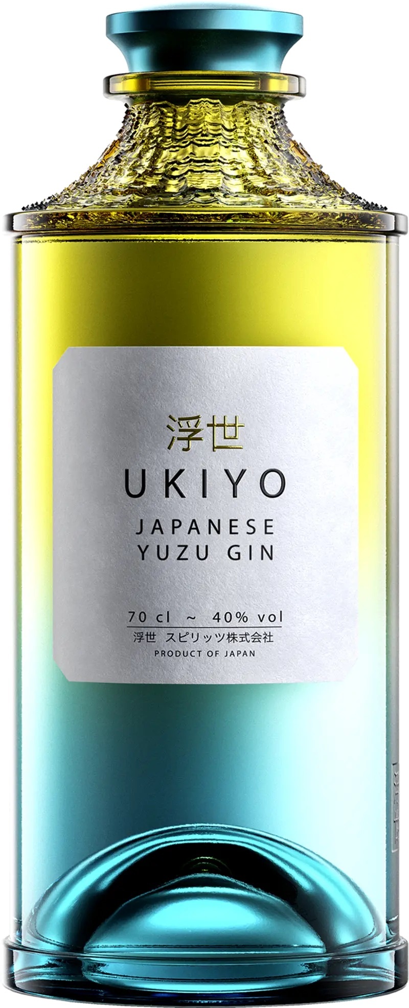 Ukiyo Japanese Yuzu Gin 40% 0,7l (čistá fľaša)