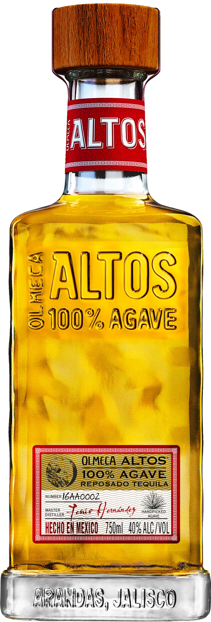 Olmeca Altos Reposado 38% 0,7l (čistá fľaša)