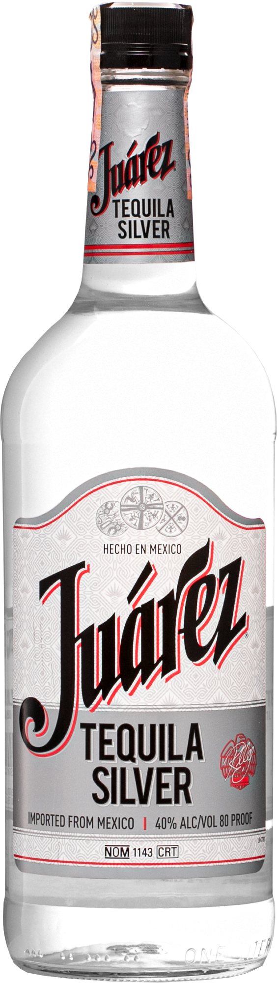 Juarez Silver Tequila 1l 40% (čistá flaša)