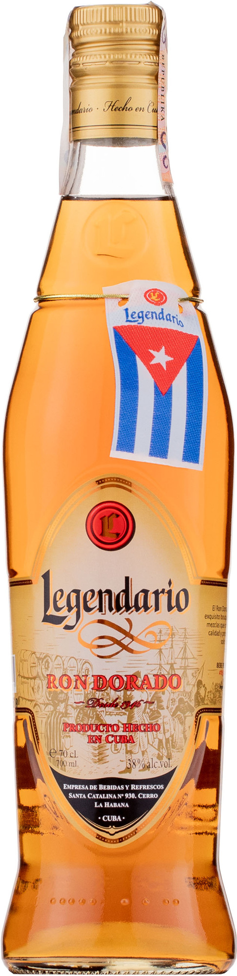 Legendario Ron Dorado 38% 0,7l (čistá fľaša)