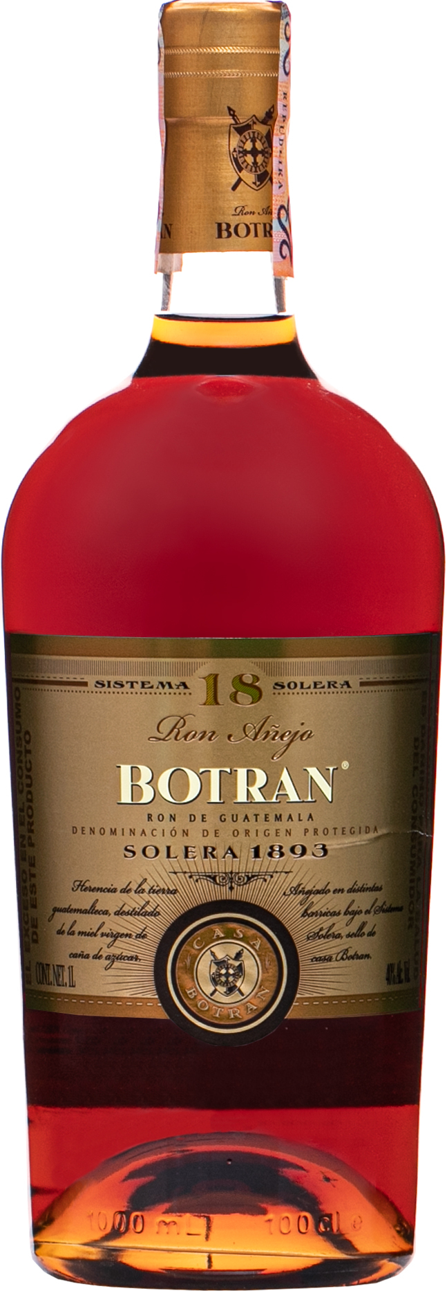 Botran Añejo 18 Solera 1893 1l 40% (čistá fľaša)