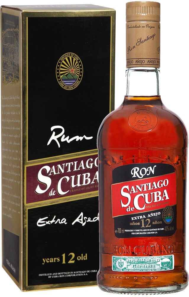 Obrázok Ron Santiago de Cuba Extra Aňejo 12 Aňos 0,7l (40%)