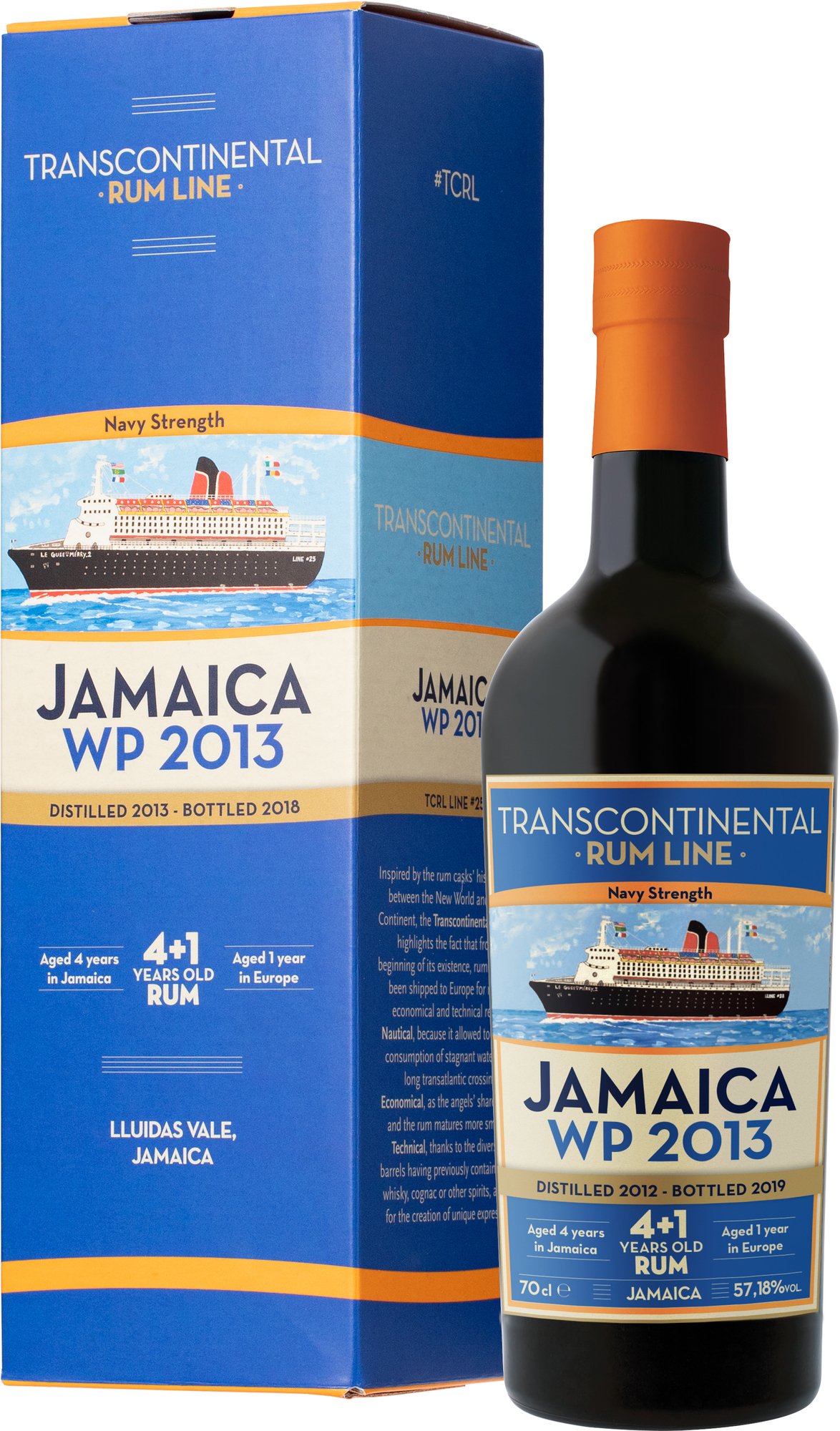Transcontinental Rum Line WP Jamaica 2013 57,18% 0,7l (darčekové balenie kazeta)