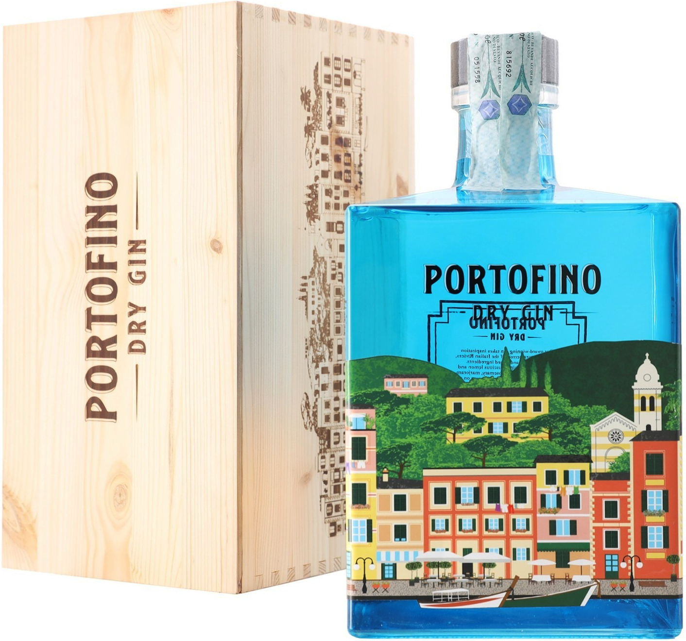 Portofino Dry Gin 5l 43% (darčekové balenie kazeta)