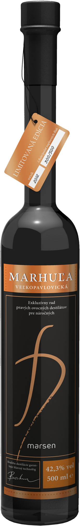Marsen Marhuľovica Veľkopavlovická 42,3% 0,5l (čistá fľaša)