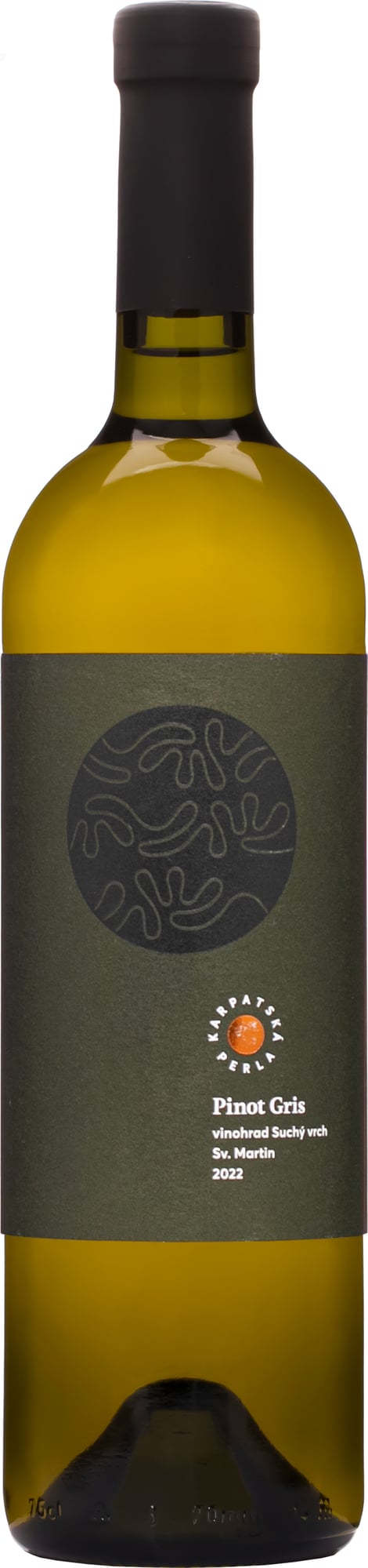 Karpatská Perla Pinot Gris 2022 13,5% 0,75l (čistá fľaša)