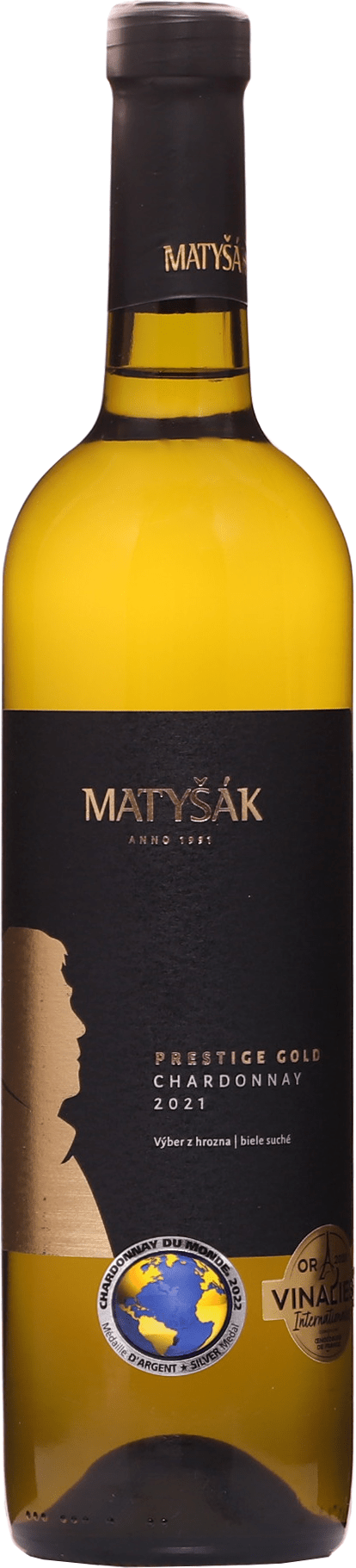 Matyšák Prestige Gold Chardonnay 2021 12,5% 0,75l (čistá fľaša)
