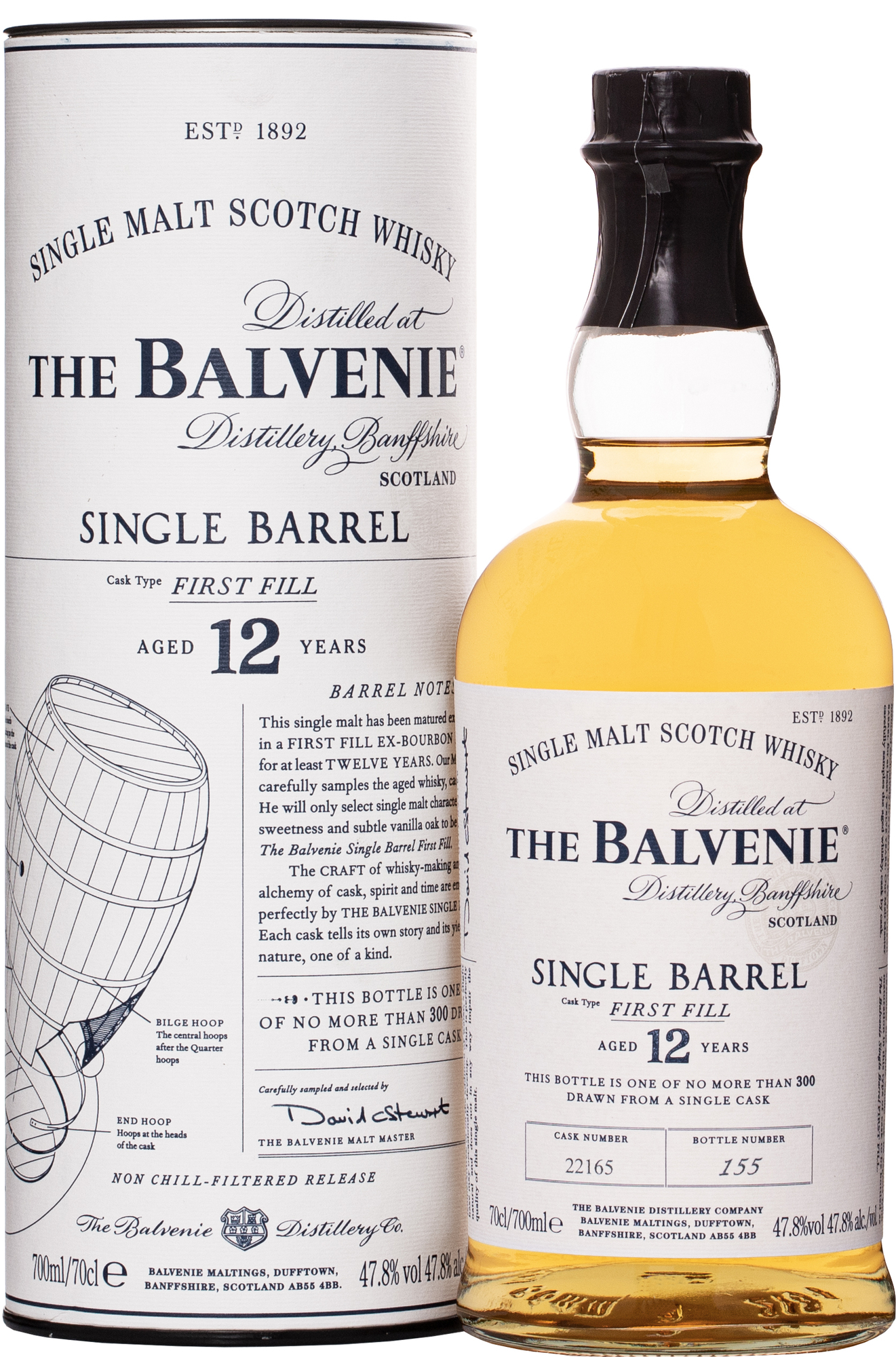 The Balvenie 12 letá Single Barrel 47,8% 0,7l (darčekové balenie kazeta)