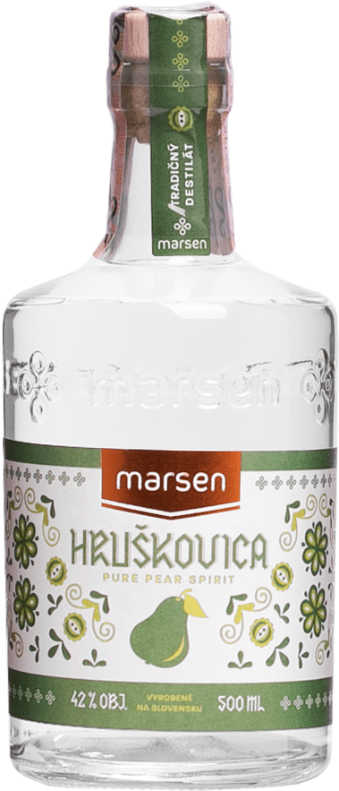 Marsen Traditional Hruškovica 0,5l 42% (čistá fľaša)
