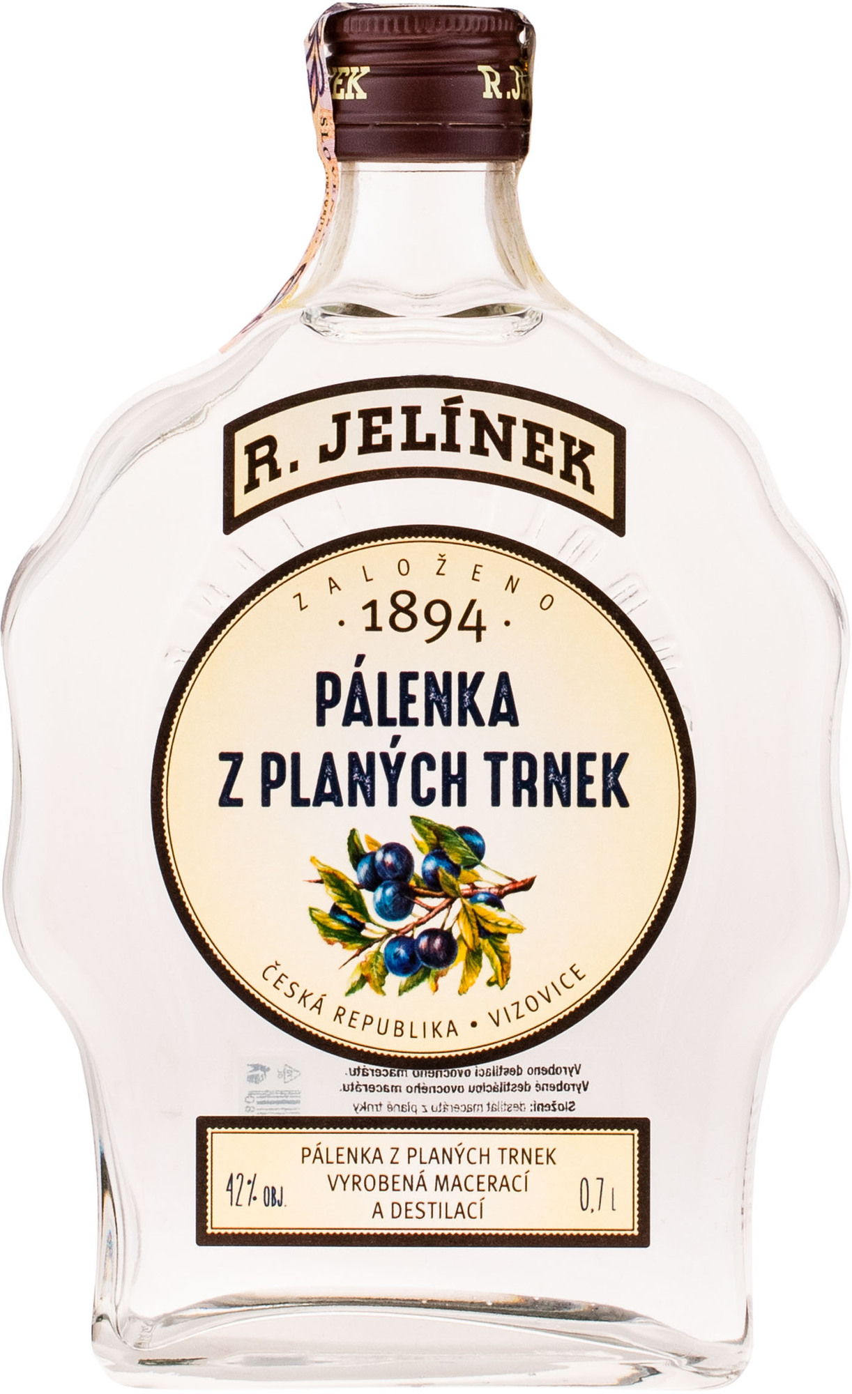 Rudolf Jelínek Trnkovica 42% 0,7l (čistá fľaša)