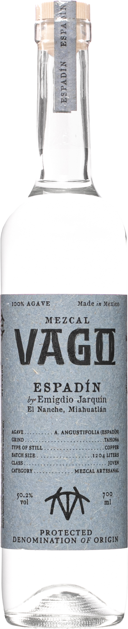 Mezcal Vago Espadín Jarquín 50,2% 0,7l (čistá fľaša)