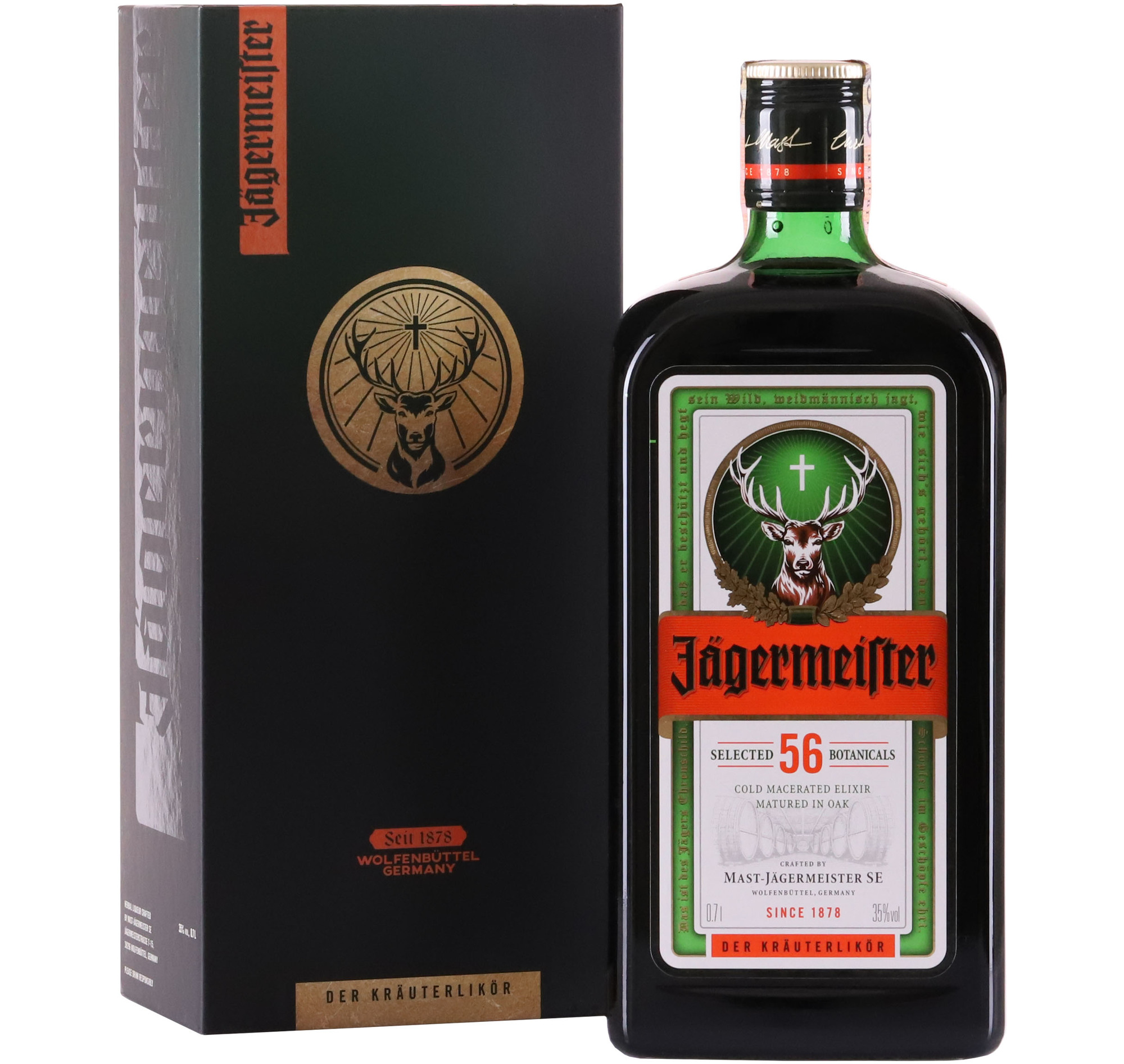 Jägermeister 0,7L 35% v designové krabičce