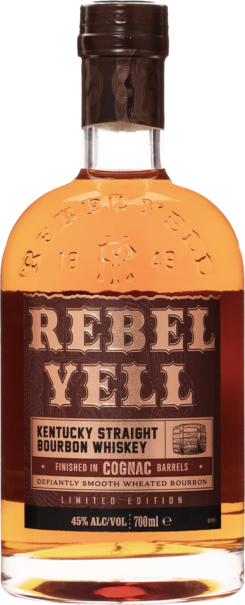 Rebel Yell Cognac Finish 45% 0,7l (čistá flaša)