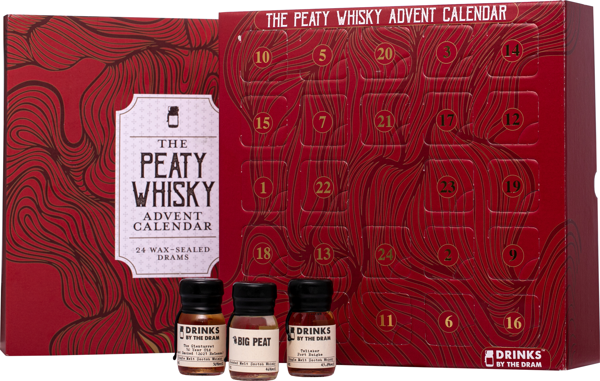 The Peaty Whisky Advent Calendar 24 x 0,03l 46,8% 0,72l (darčekové balenie kazeta)