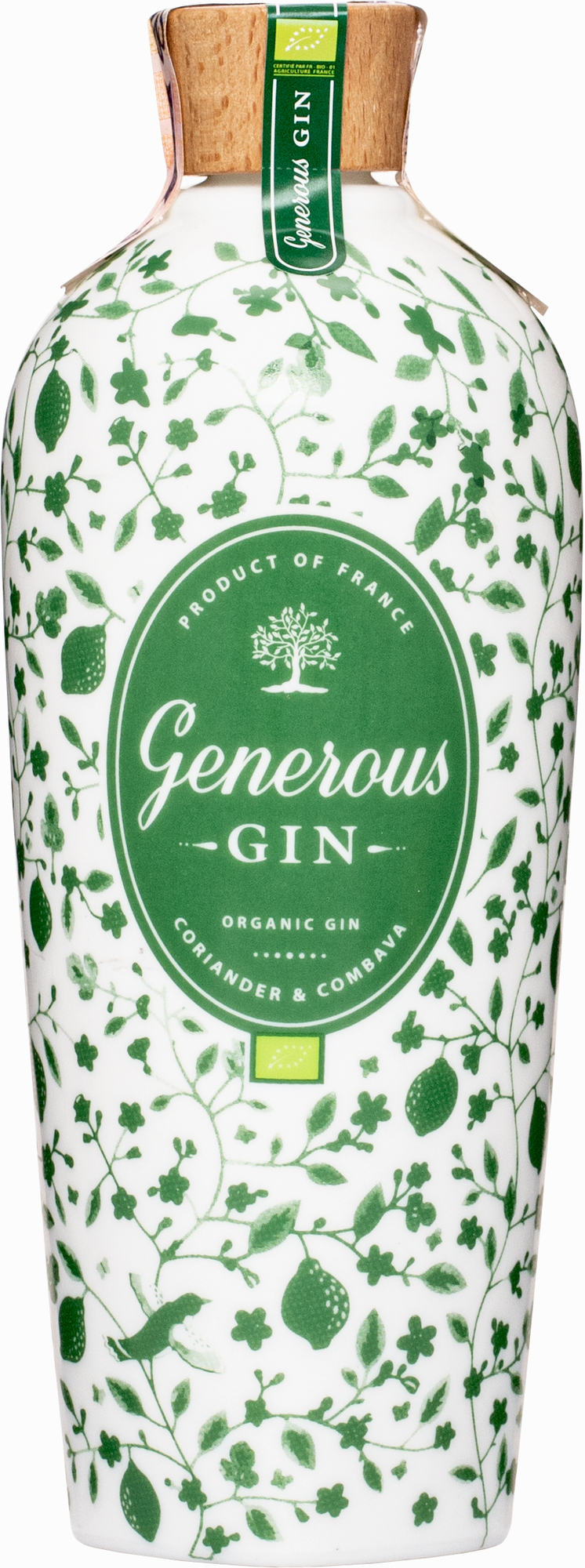 Generous Gin Organic 44% 0,7l (čistá fľaša)
