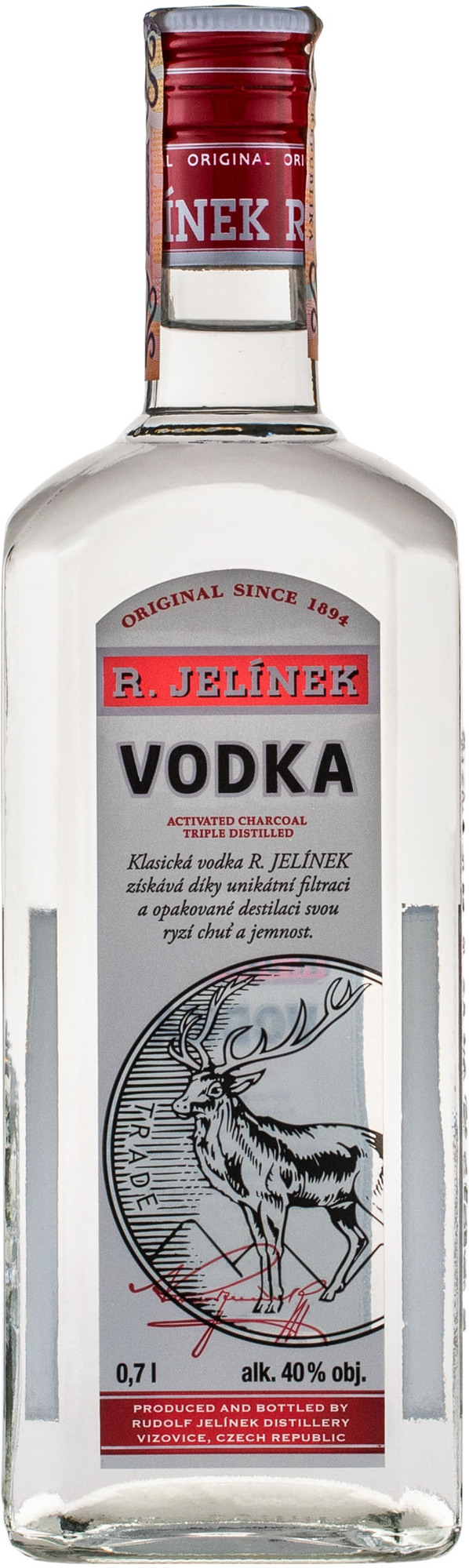 R. JELÍNEK Vodka 40% 0,7l (HOLÁ LÁHEV)