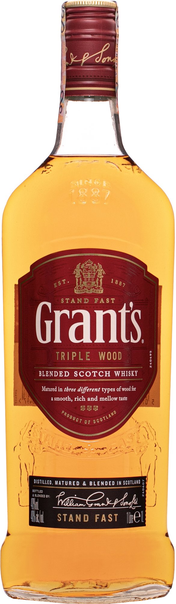 Grant's Triple Wood 40% 1l (holá láhev)