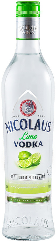 Nicolaus Lime Vodka 38% 0,7l (čistá fľaša)