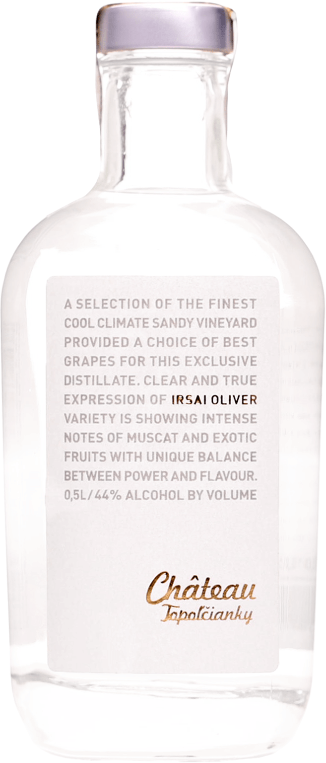 Château Topoľčianky Irsai Oliver 0,5l 44% (čistá fľaša)
