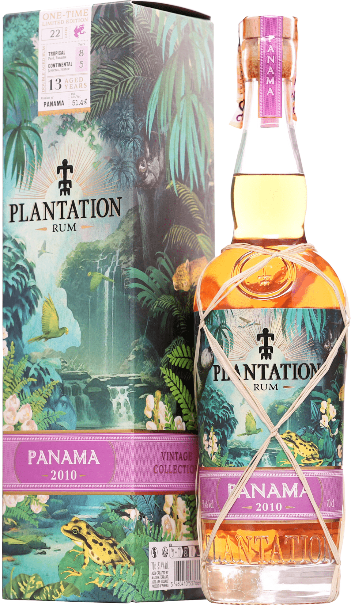 Plantation Single Vintage Panama 2010 51,4% 0,7l (darčekové balenie kazeta)