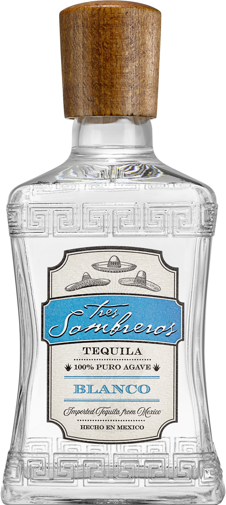 Tres Sombreros Tequila Blanco 38% 0,7l