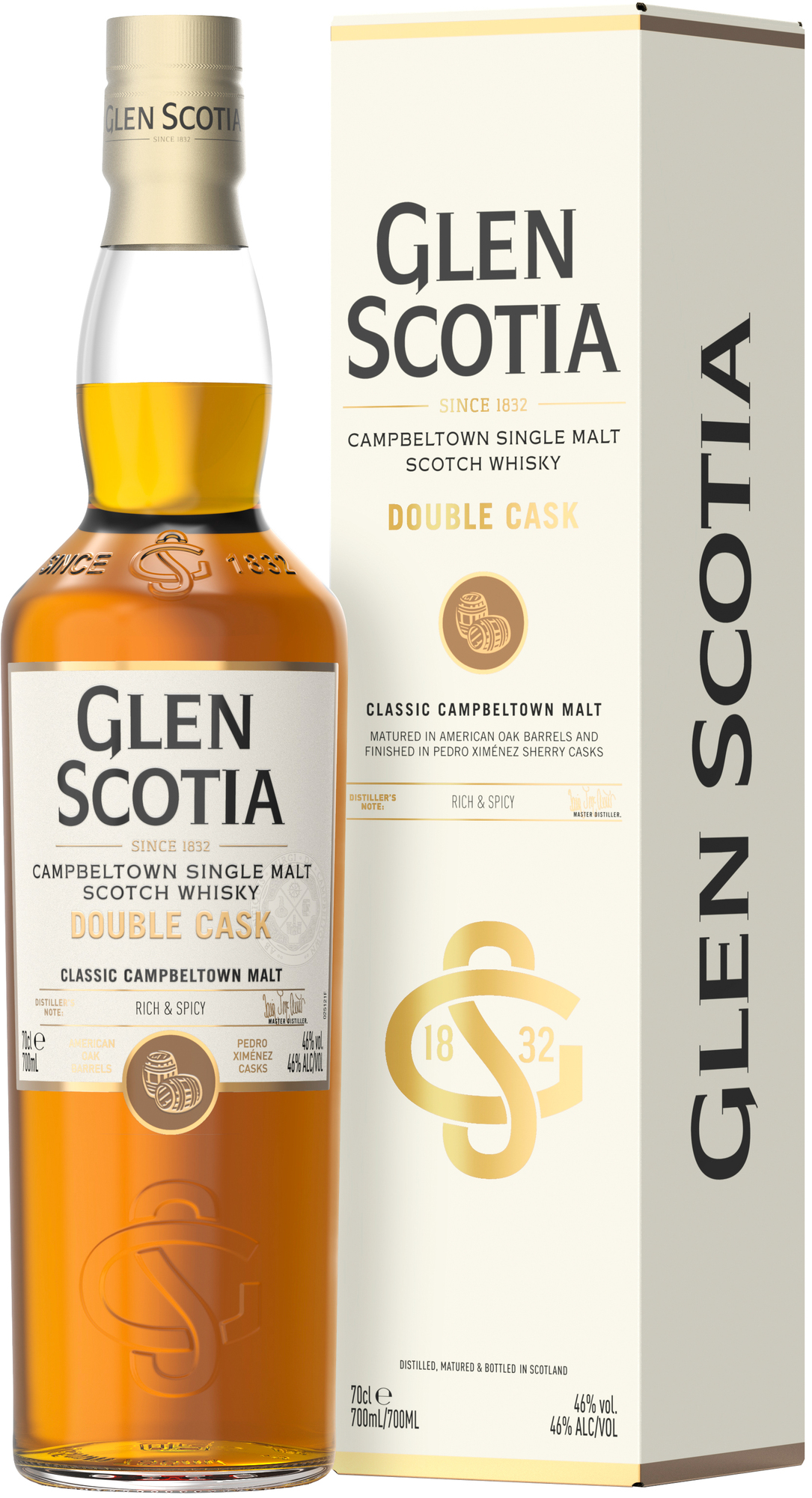 Glen Scotia Double Cask 46% 0,7l (darčekové balenie kazeta)