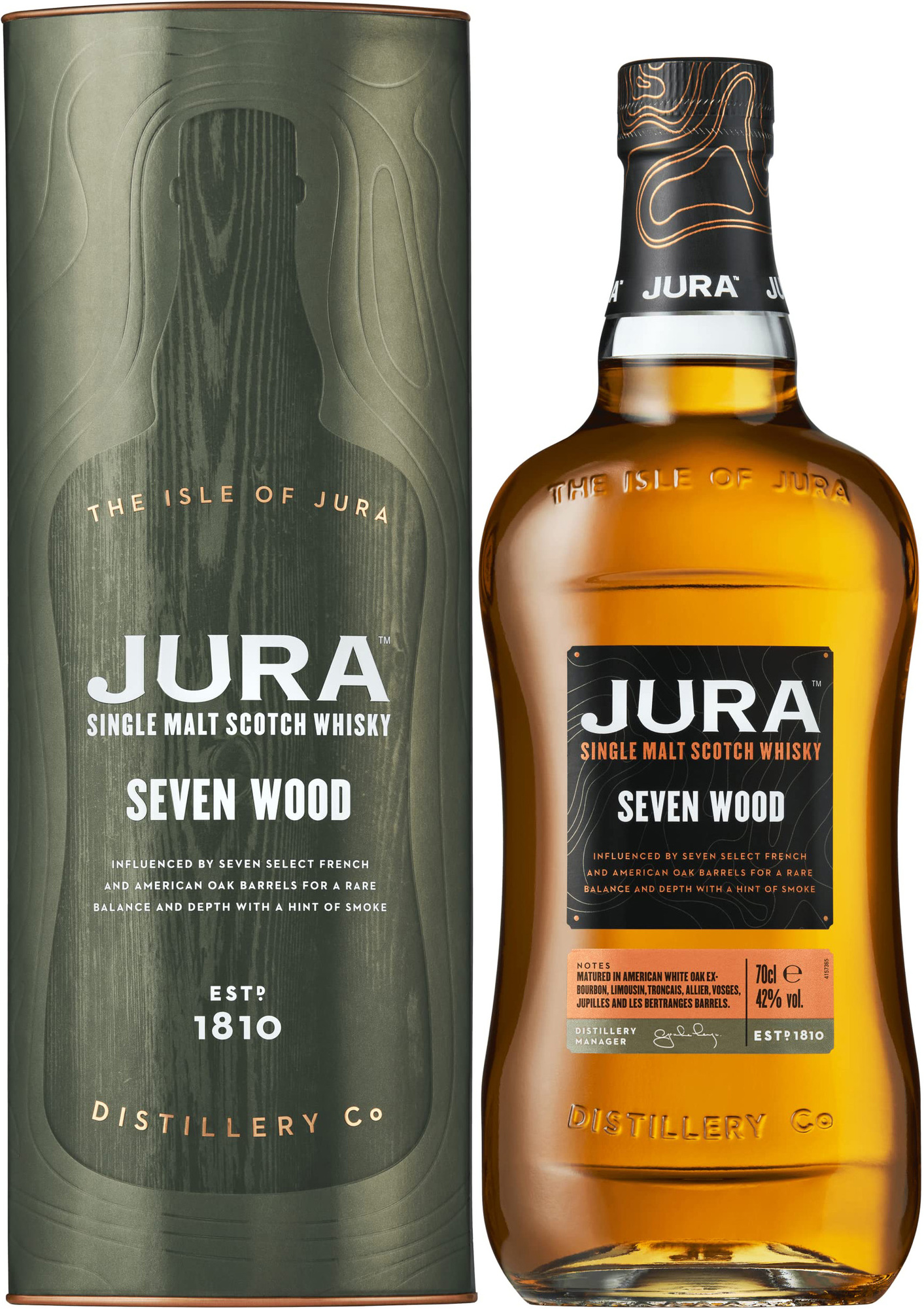 Isle of Jura Seven Wood 0,7l 42% (tuba)