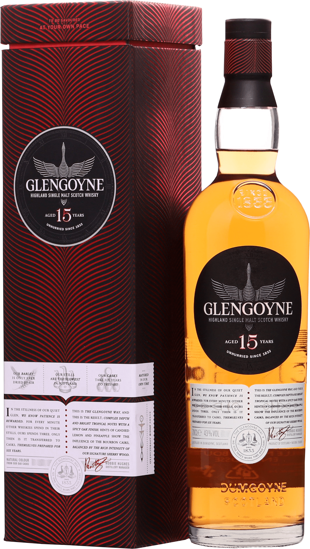 Glengoyne 15 letá 43% 0,7l