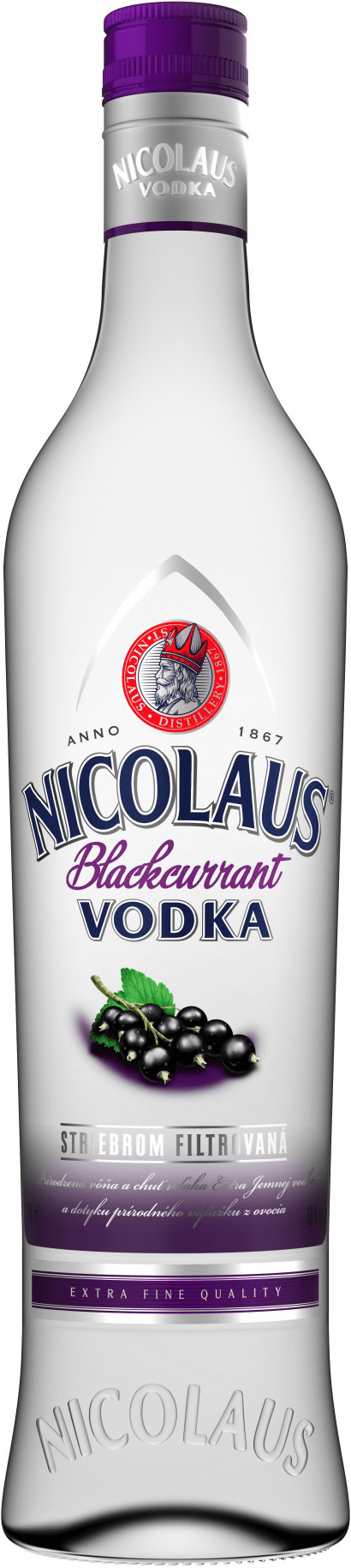 Nicolaus Blackcurrant Vodka 38% 0,7l