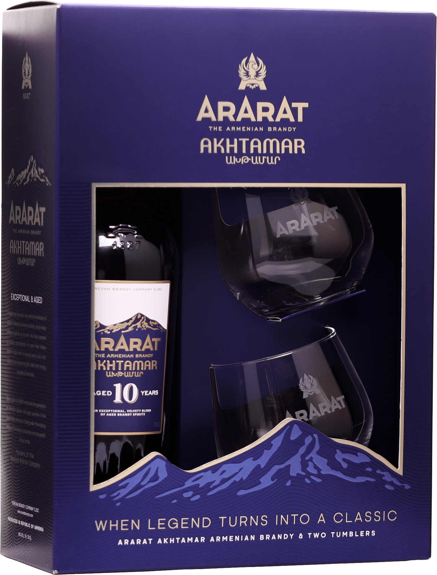 Obrázok Ararat Akhtamar + 2 poháre 0,7l (40%)