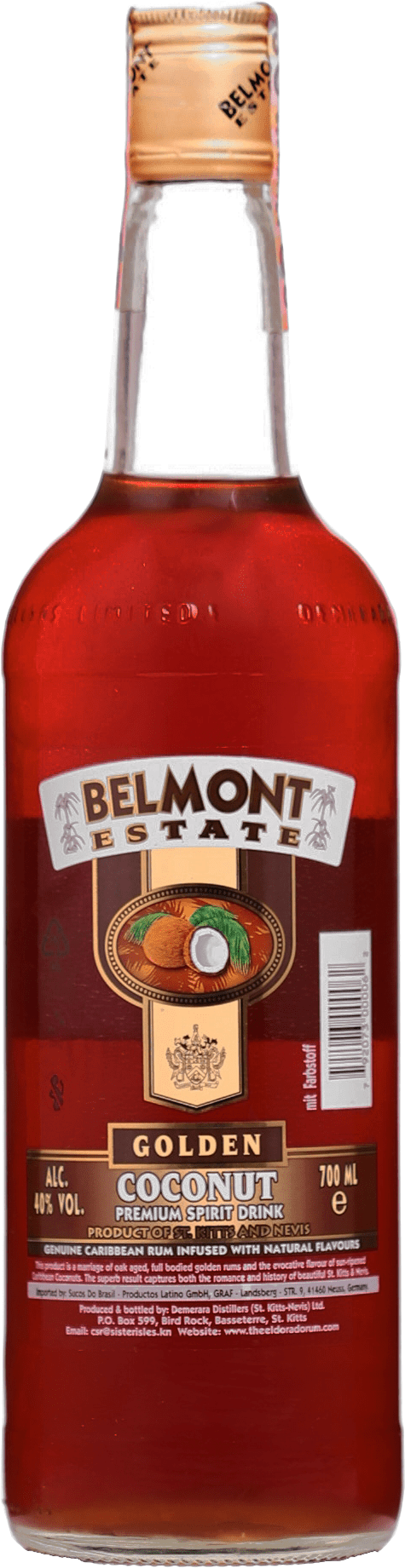 Belmont Estate Golden Coconut 40% 0,7l (čistá fľaša)