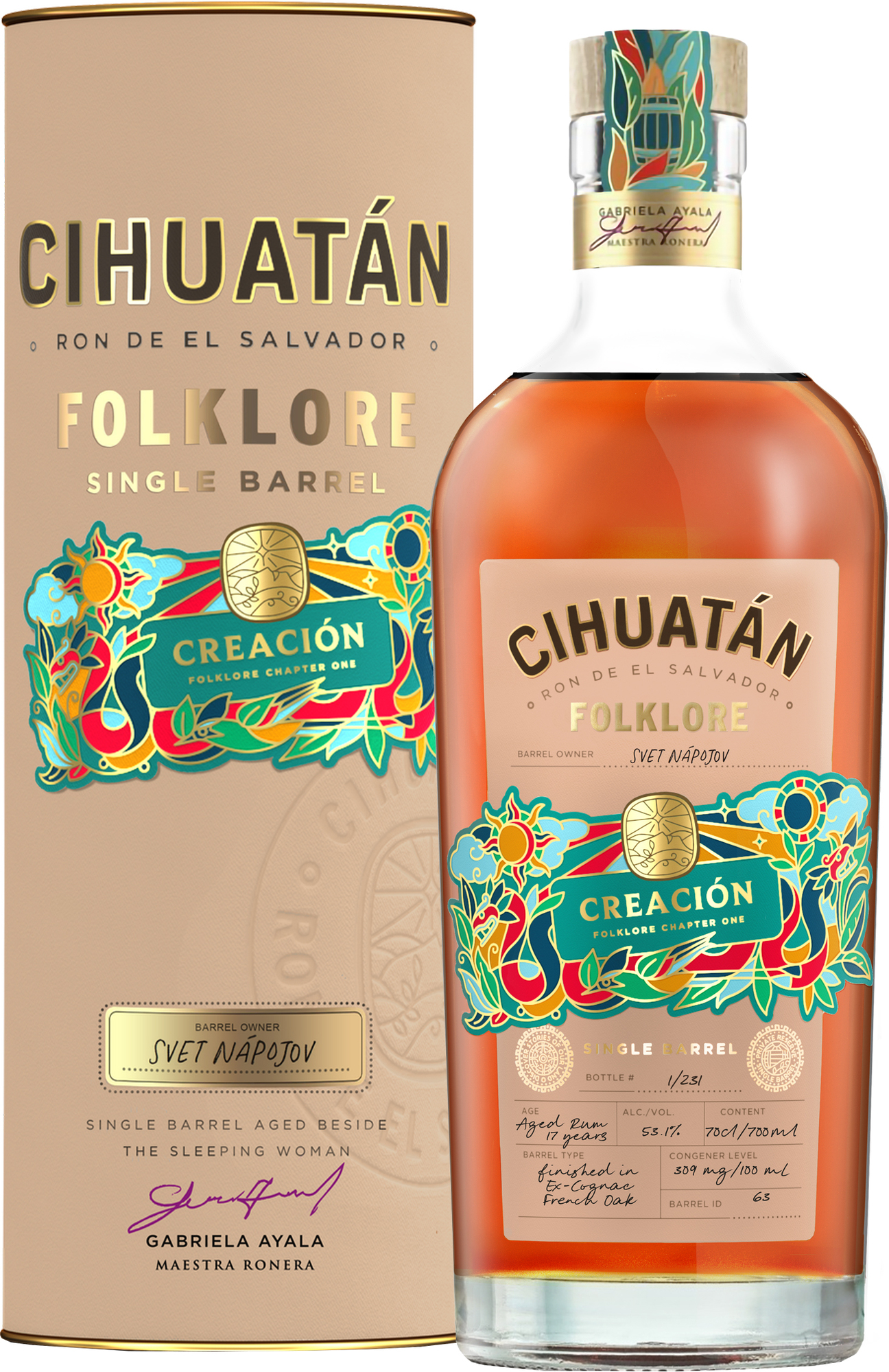 Cihuatan 17yo Folklore A32 53,6% 0,7l (tuba)