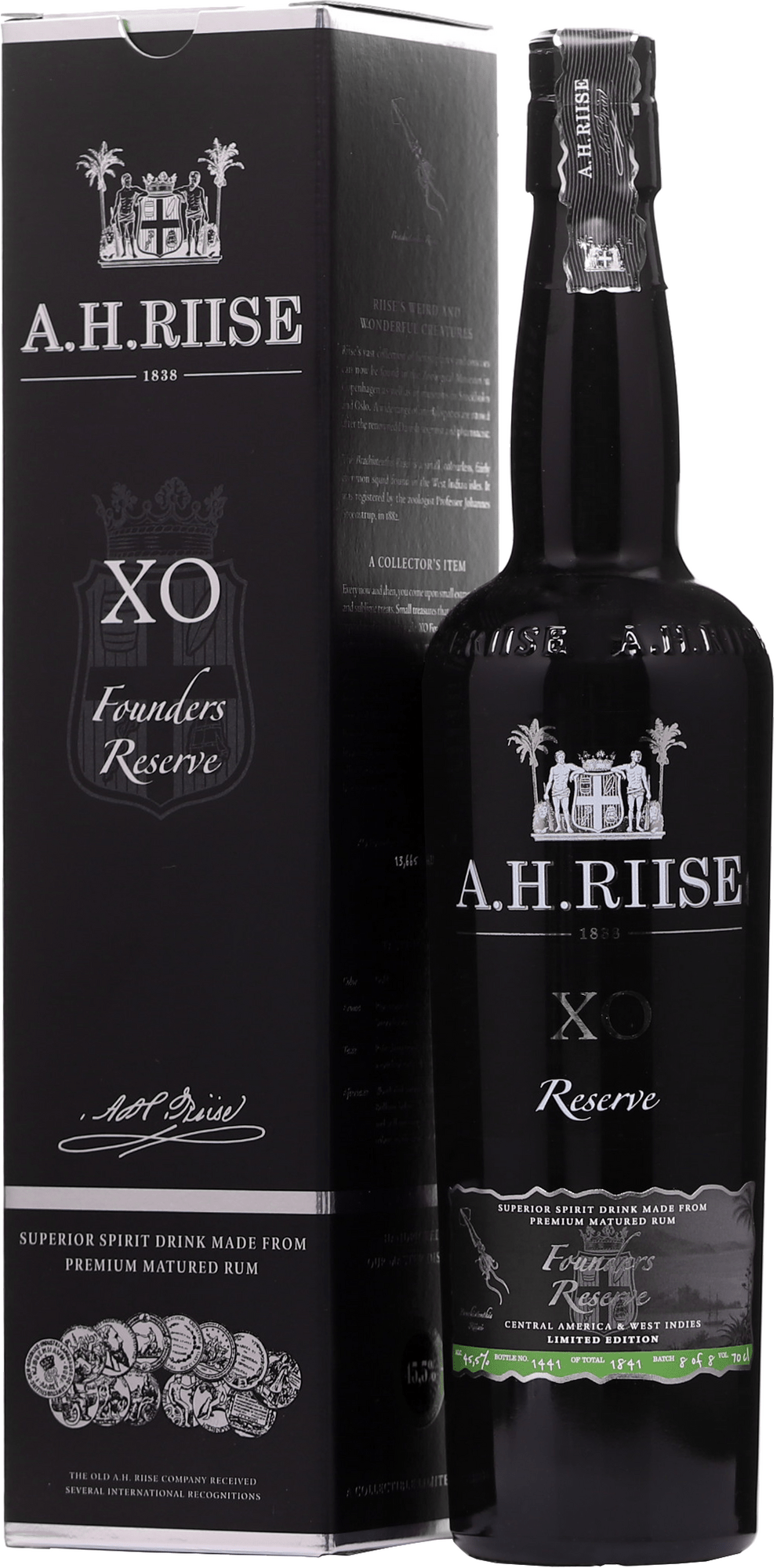 A.H. Riise XO Founder's Reserve Batch 6 45,5% 0,7l (dárkové balení kazeta)