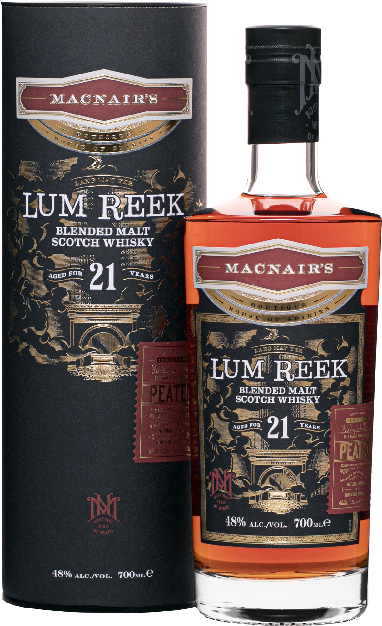 MacNair's Lum Reek 21 letá Peated 48% 0,7l