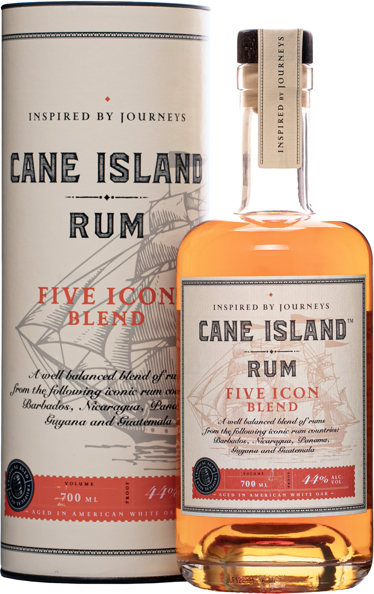 Cane Island Five Icon Blend 44% 0,7l (darčekové balenie kazeta)