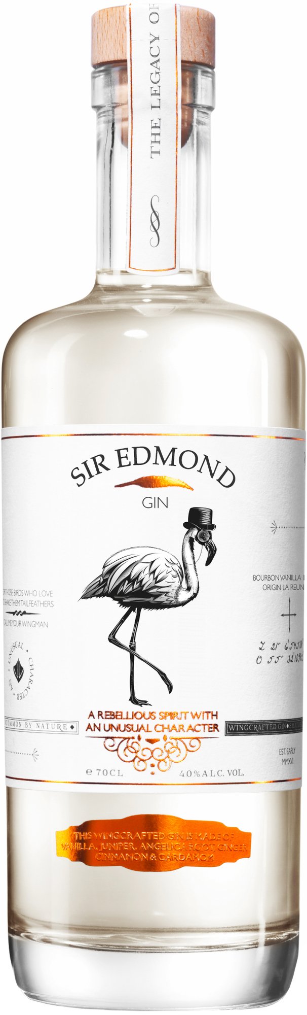 Sir Edmond Gin Bourbon Vanilla Infused Gin Bondston