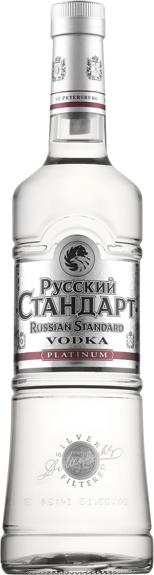 Russian Standard Platinum 0,5l 40% (čistá fľaša)